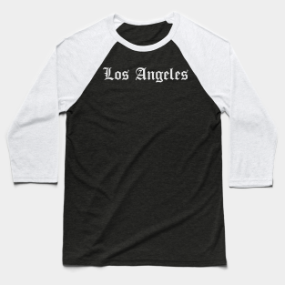 Los Angeles Baseball T-Shirt - los angeles by DeekayGrafx